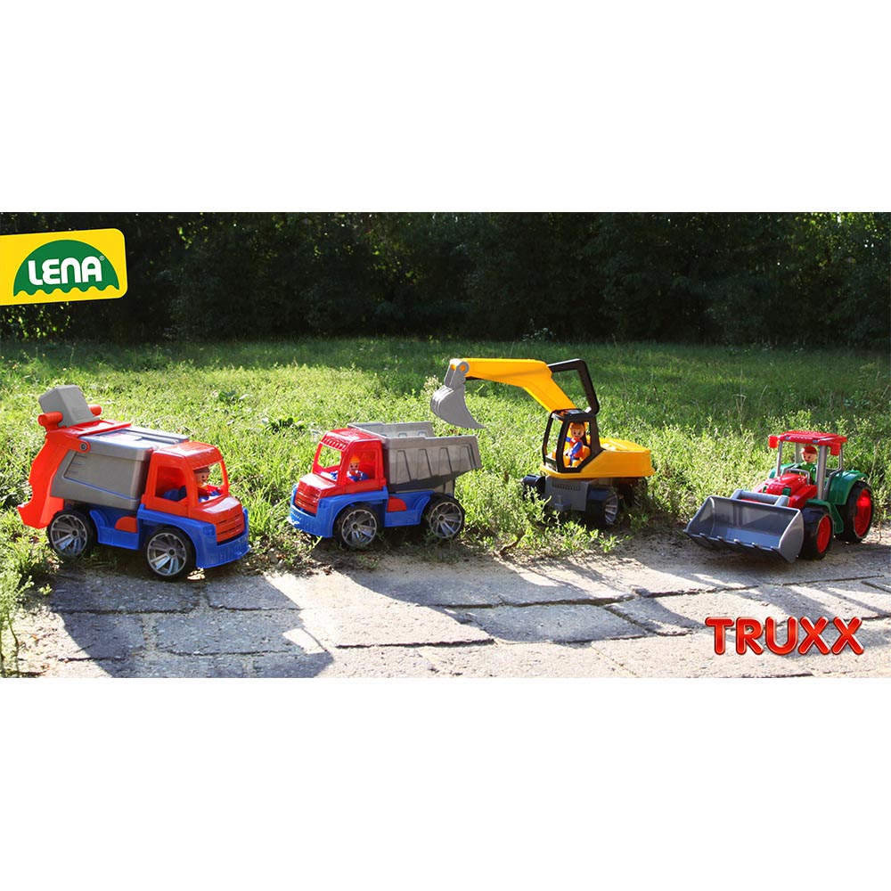 LENA Toy Tractor TRUXX Boxed with Play Figure 34cm