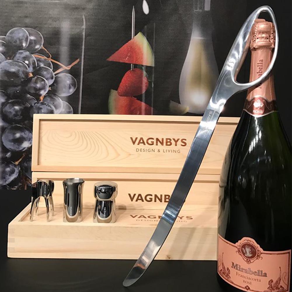 Vagnbys Champagne Sabre - Stainless Steel Mirror Finish