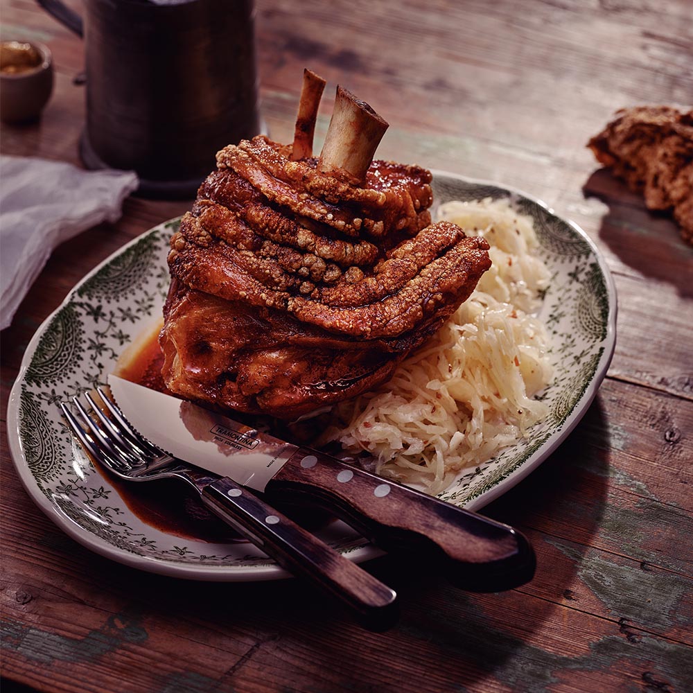 Tramontina Jumbo Braai Cutlery Set with Stainless Steel Blades and Dark PolyWood Handles - 12 pieces