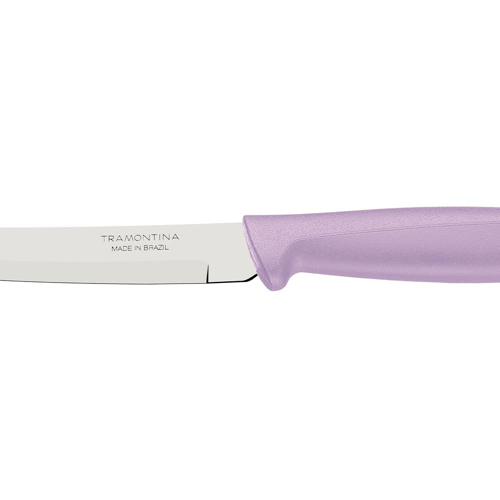 Tramontina Plenus 13cm Smooth Stainless Steel Utility/Fruit Knife - Purple