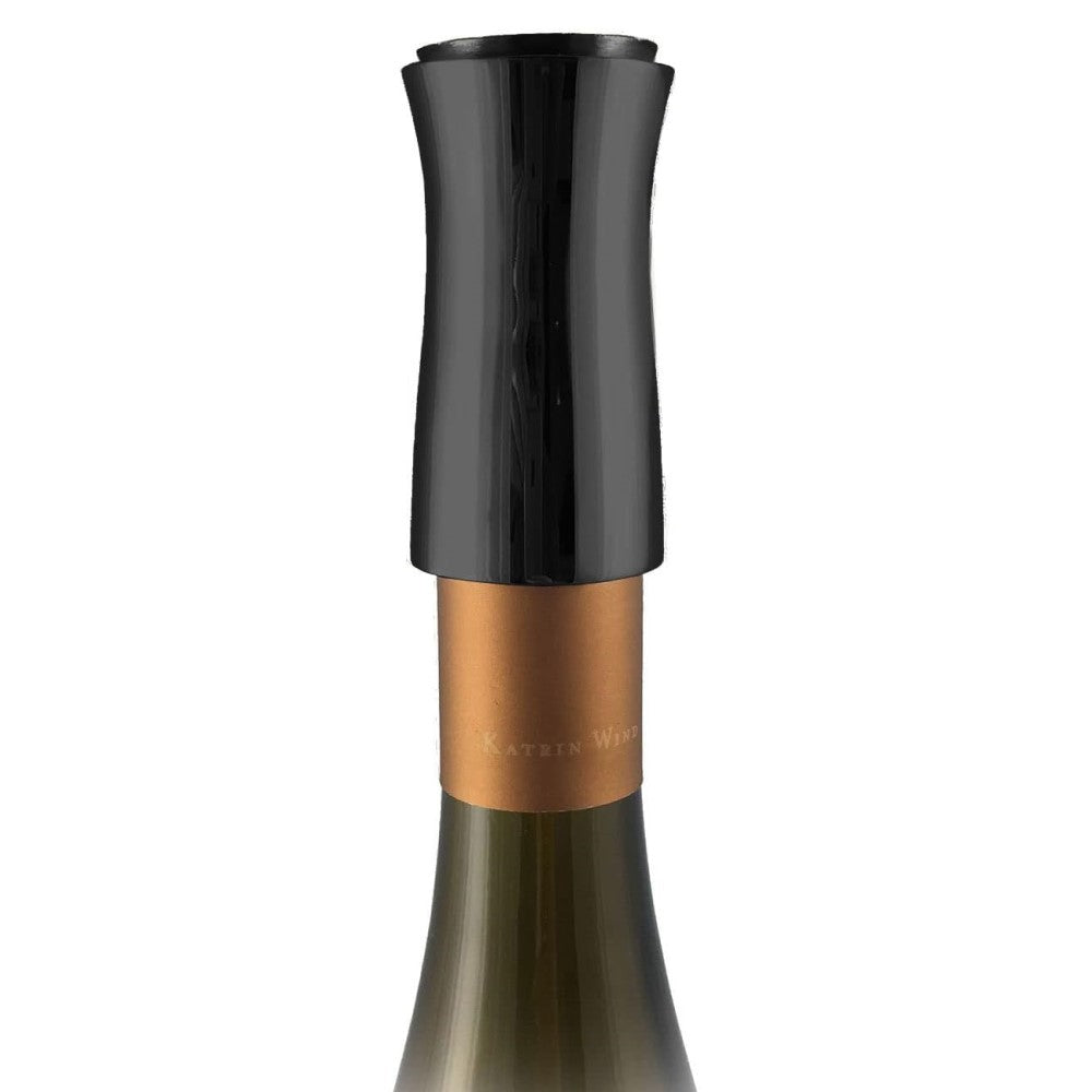 VAGNBYS Wine Pourer, Aerator, Decanter & Stopper: 7-in-1 Wine Tool in Matt Black