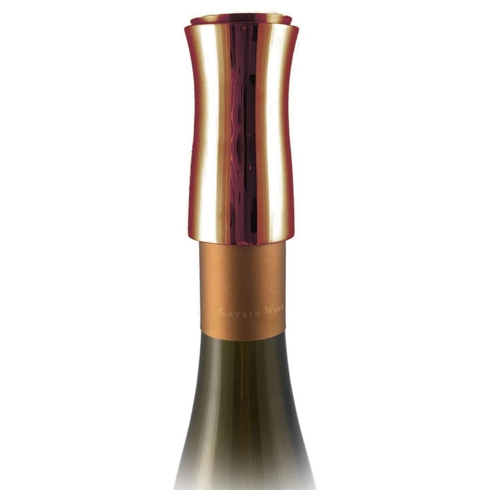 VAGNBYS Wine Pourer, Aerator, Decanter & Stopper: 7-in-1 Wine Tool in Copper