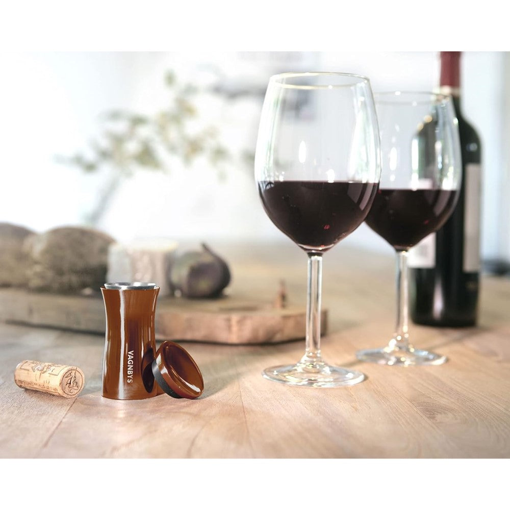 VAGNBYS Wine Pourer, Aerator, Decanter & Stopper: 7-in-1 Wine Tool in Copper