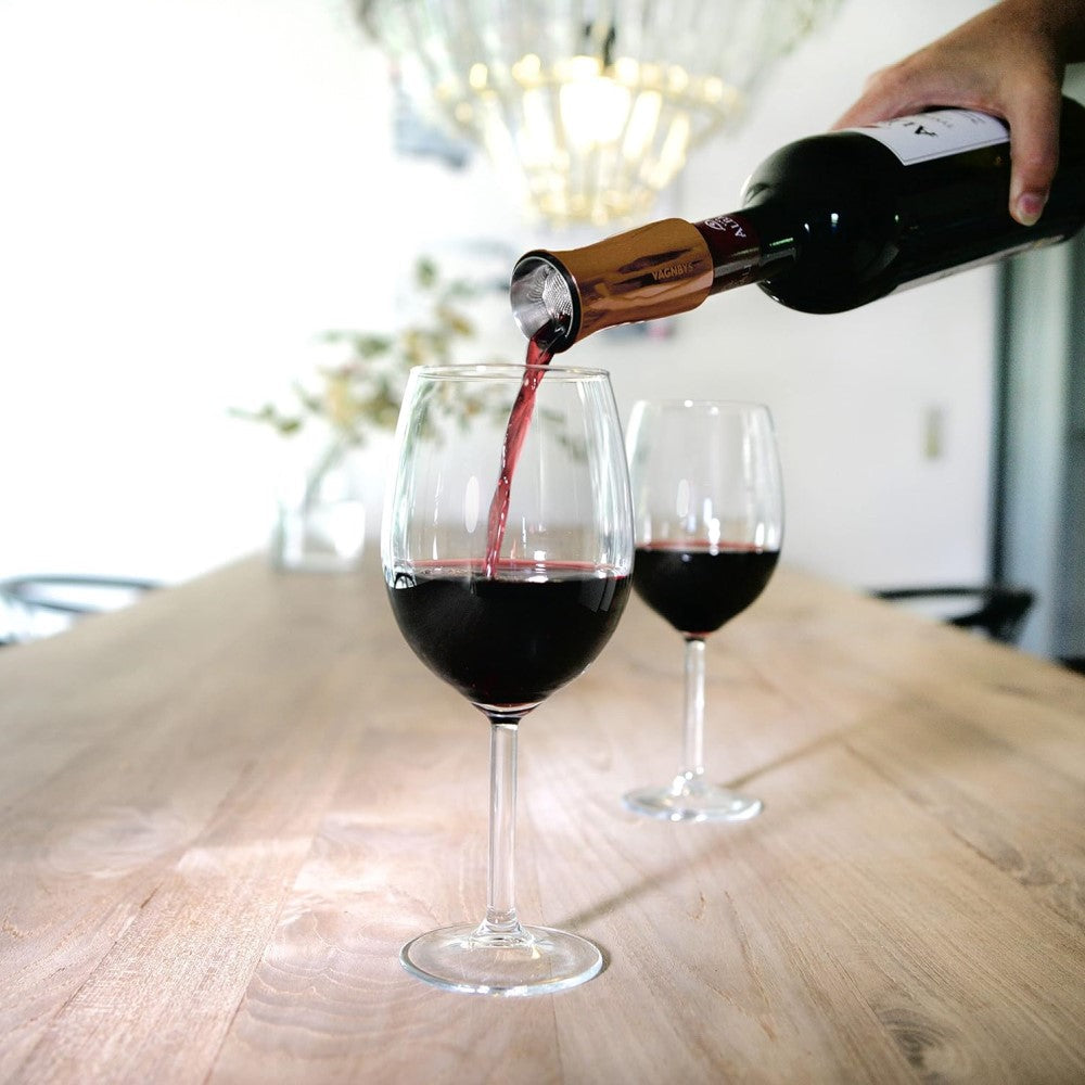VAGNBYS Wine Pourer, Aerator, Decanter & Stopper: 7-in-1 Wine Tool in Copper