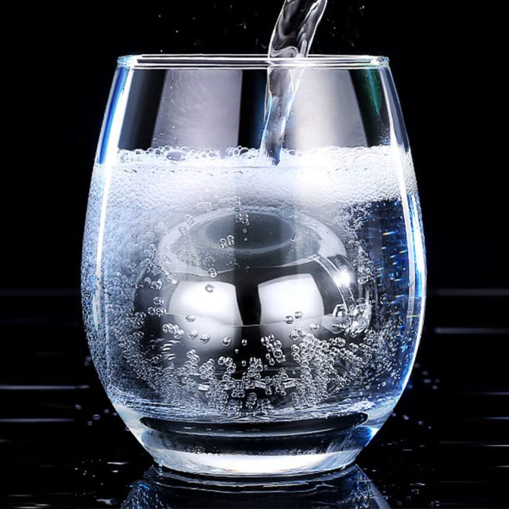 Wine Aerator & Decanter: Tritan Table Tower Beverage Dispenser with Steel Ice Chilling Ball