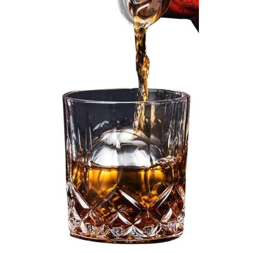 Wine Aerator & Decanter: Tritan Table Tower Beverage Dispenser with Steel Ice Chilling Ball