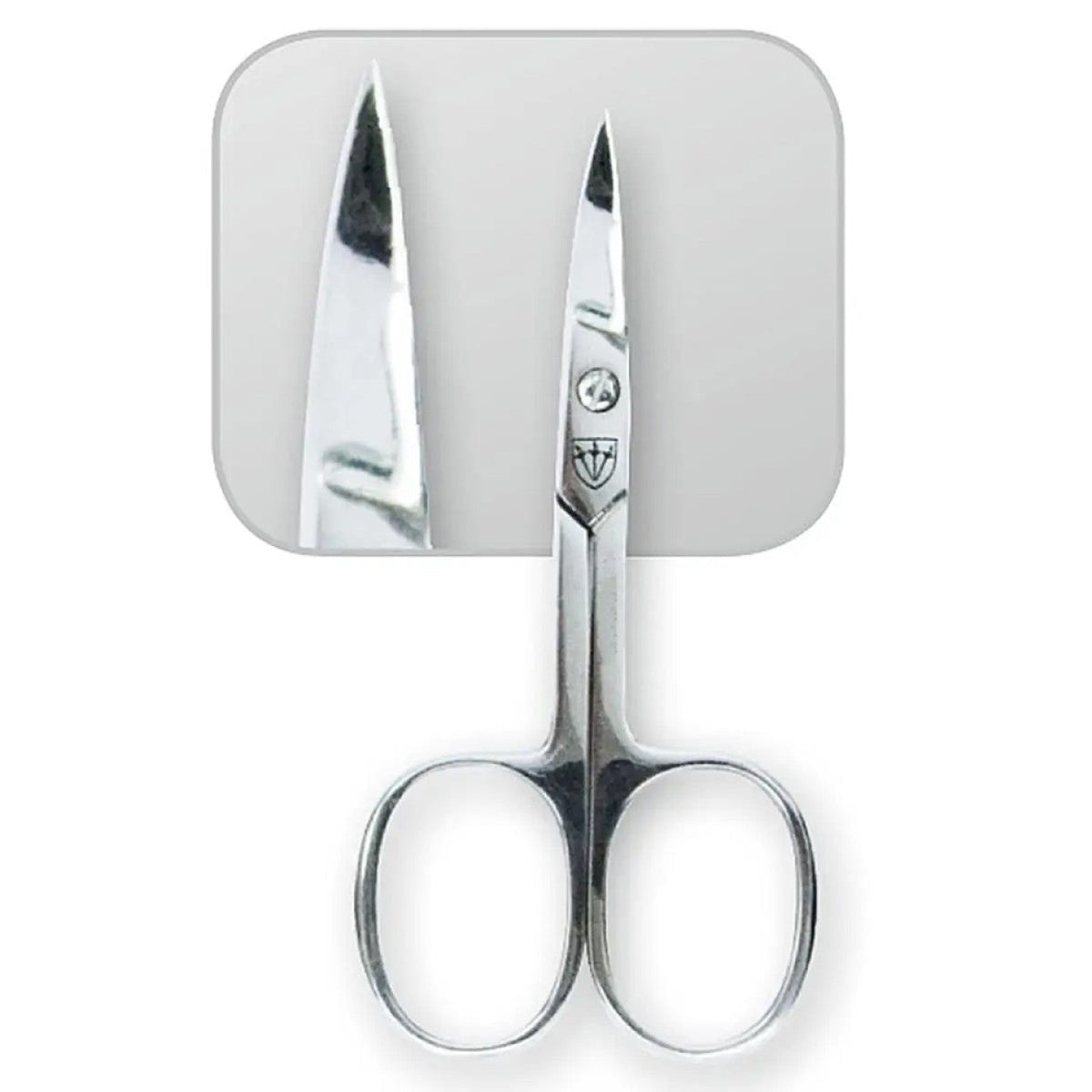Kellermann 3 Swords Manicure & Pedicure Set | 12-Pieces | Beige Zipped Case with White Spots | V-Savanna Touch