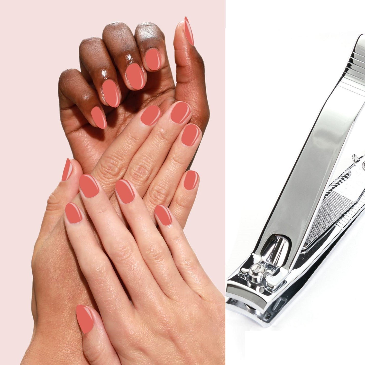 Kellermann 3 Swords Manicure & Pedicure Set | 12-Pieces | Beige Zipped Case with White Spots | V-Savanna Touch