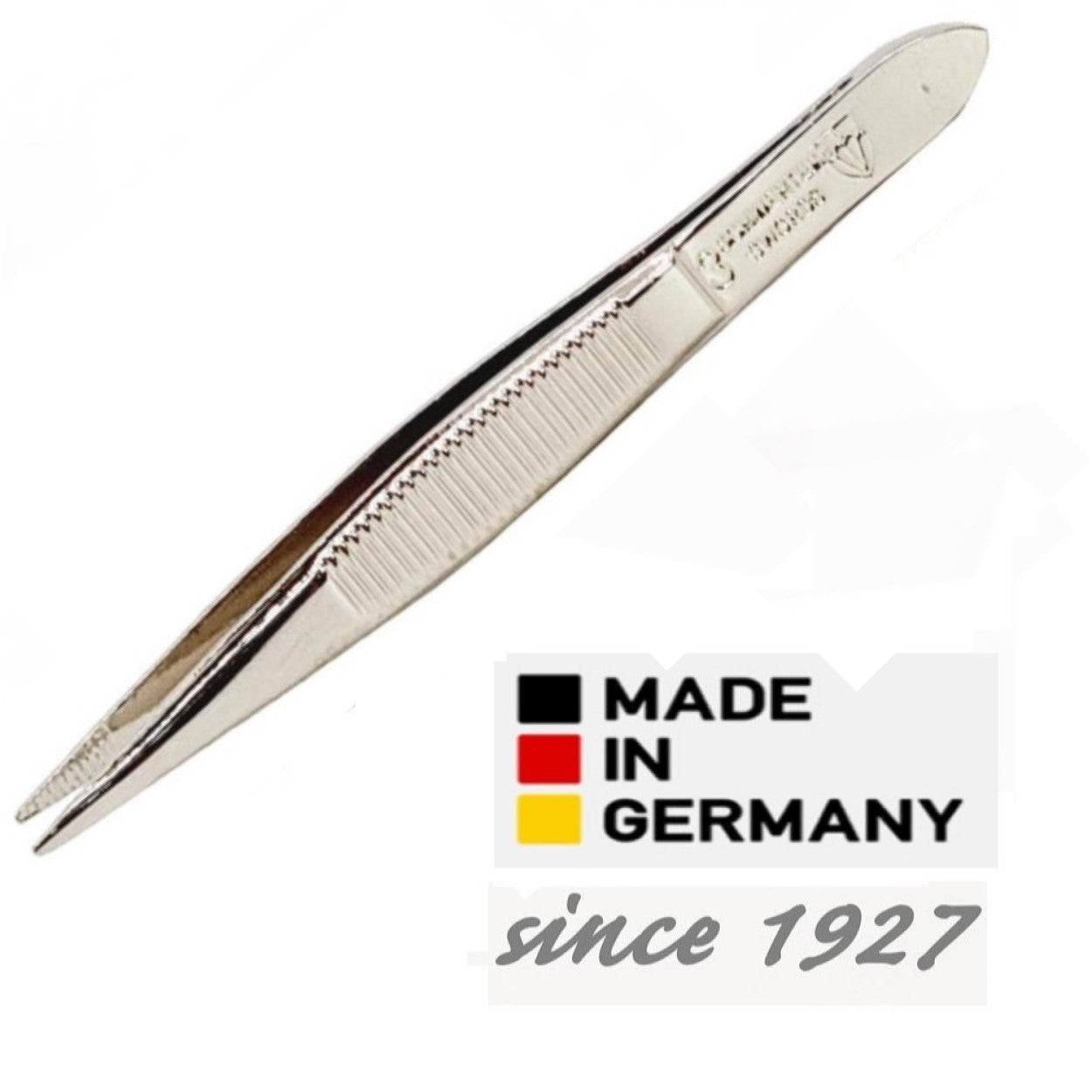 Kellermann 3 Swords Manicure & Pedicure Set | 12-Pieces | Beige Zipped Case with White Spots | V-Savanna Touch