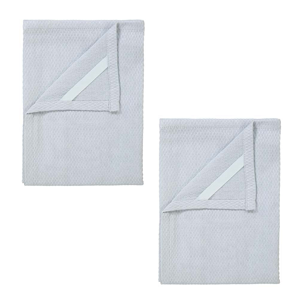 Blomus QUAD Set of 2 Tea Towels - Microchip