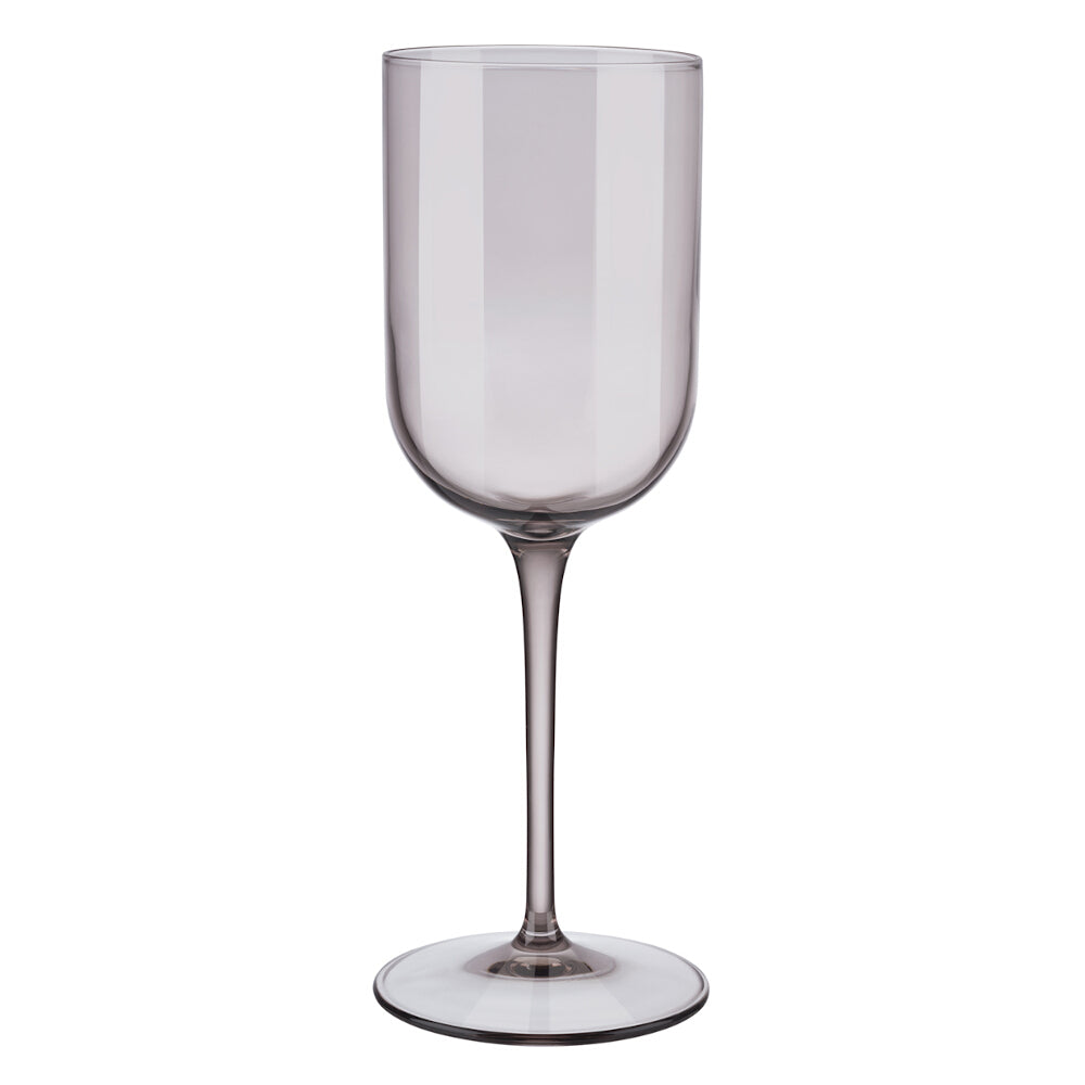 Blomus White Wine Glasses Tinted in Brown-Rose Fungi Fuum - Set of 4