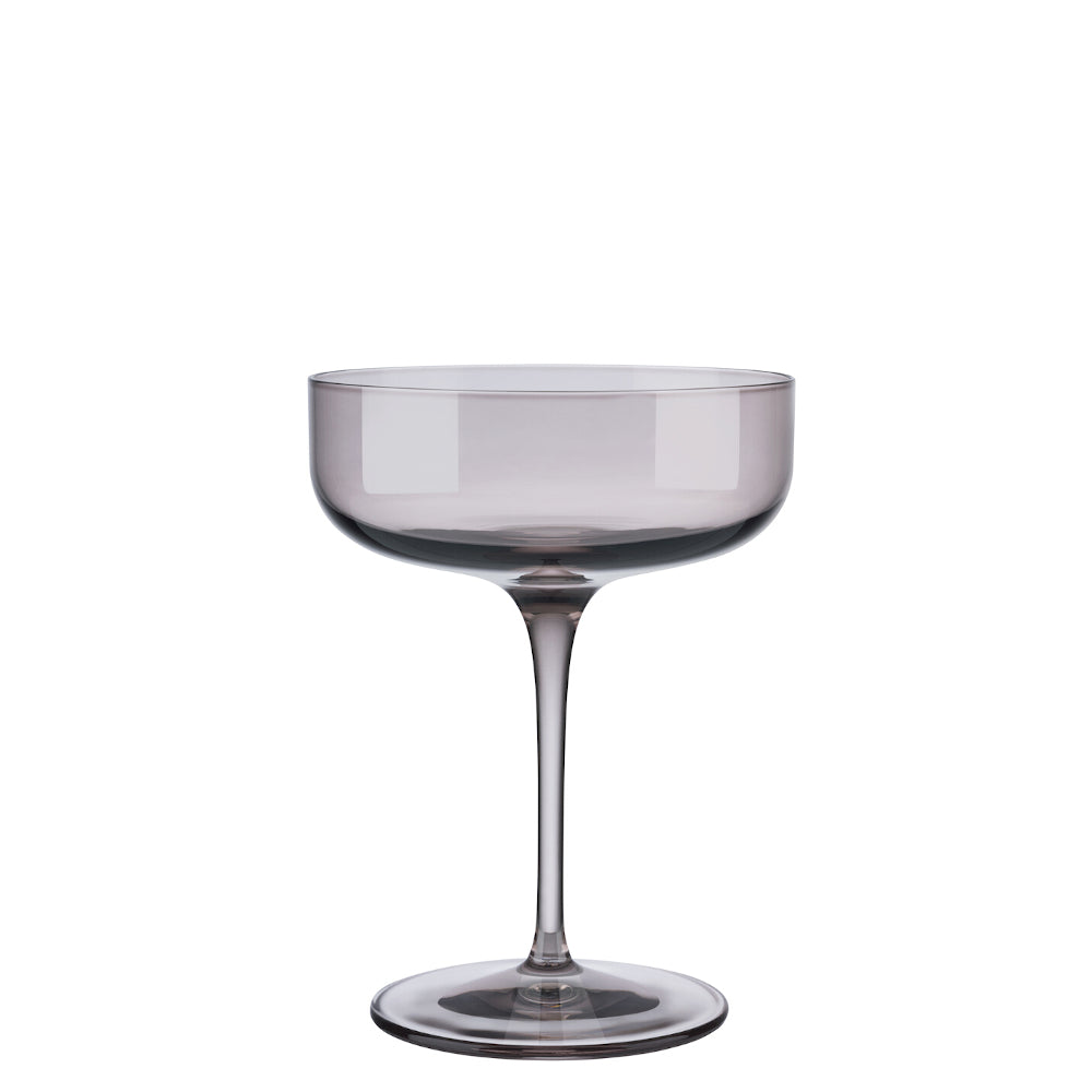 Blomus Champagne Coupe Glasses Tinted in Brown-Rose Fungi Fuum Set of 4