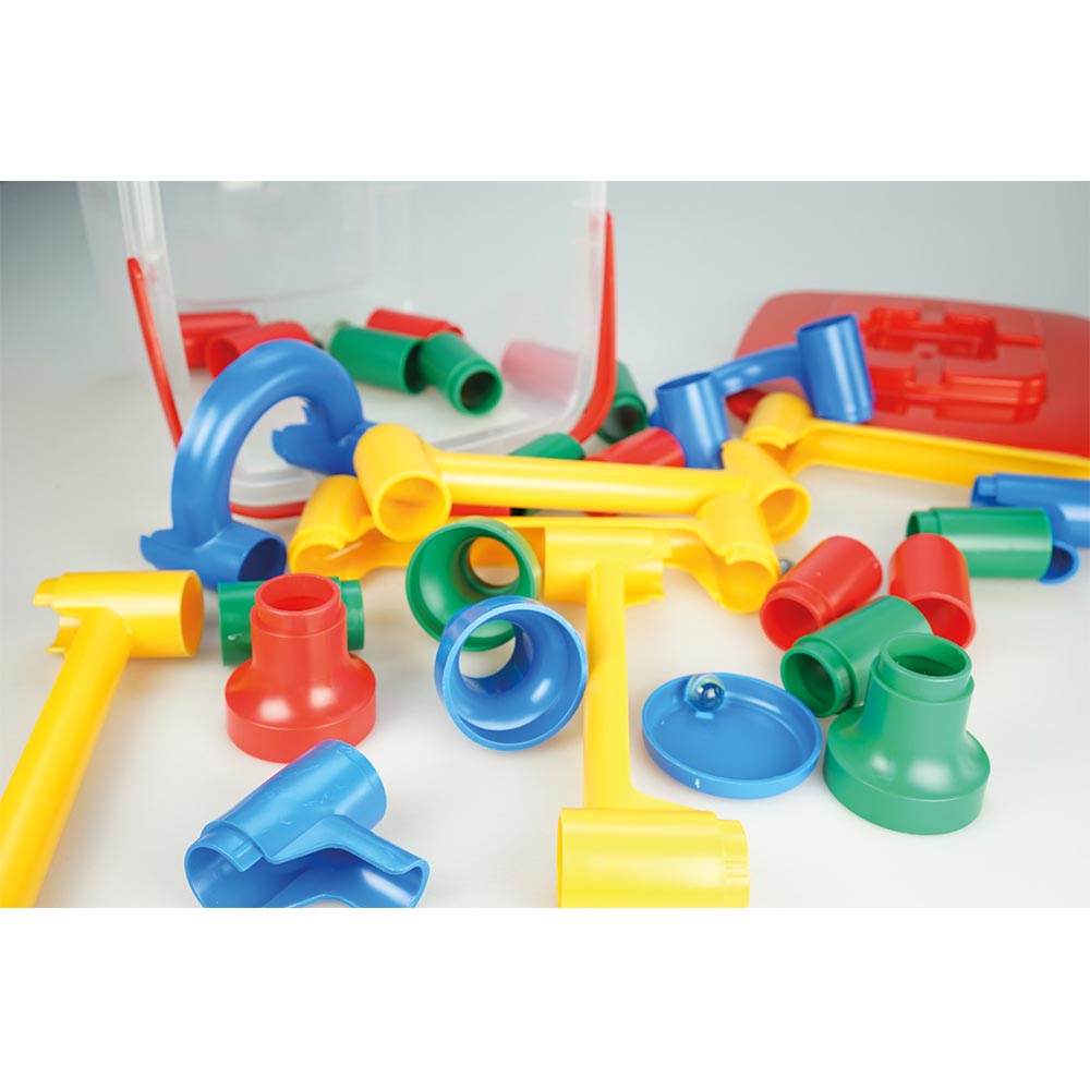Lena Cascade Marble Run Build Your Own - 10 Marbles Included
