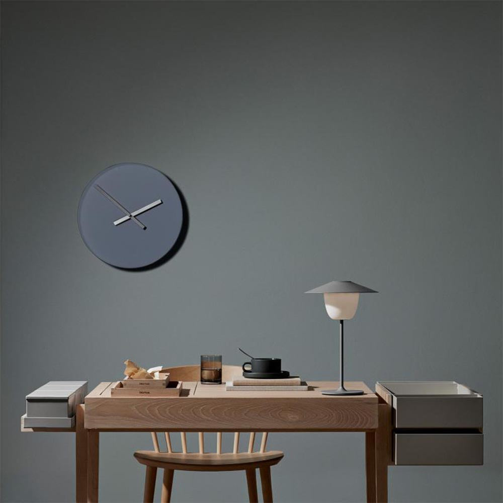 Blomus RIM Wall Clock 40cm - Ashes of Roses & Steel Grey