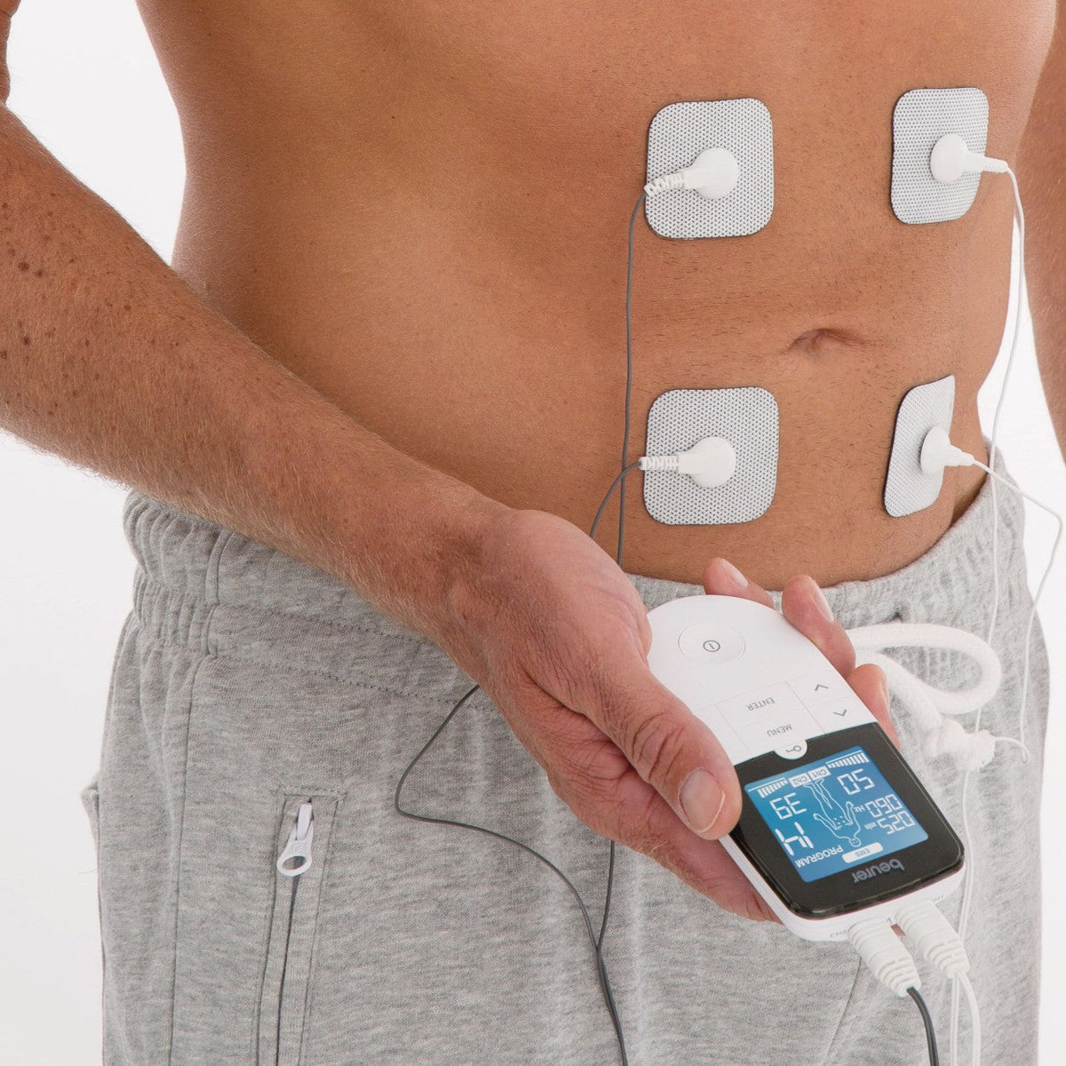 Beurer Replacement Self-Adhesive Electrodes 45x45mm (Small) for use with EM 49, EM 80, and EM 95 TENS/EMS Devices | Set of 8