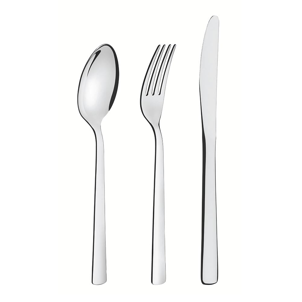 Tramontina Oslo Stainless Steel Flatware Set with High Glossy Finish - 24 Pieces