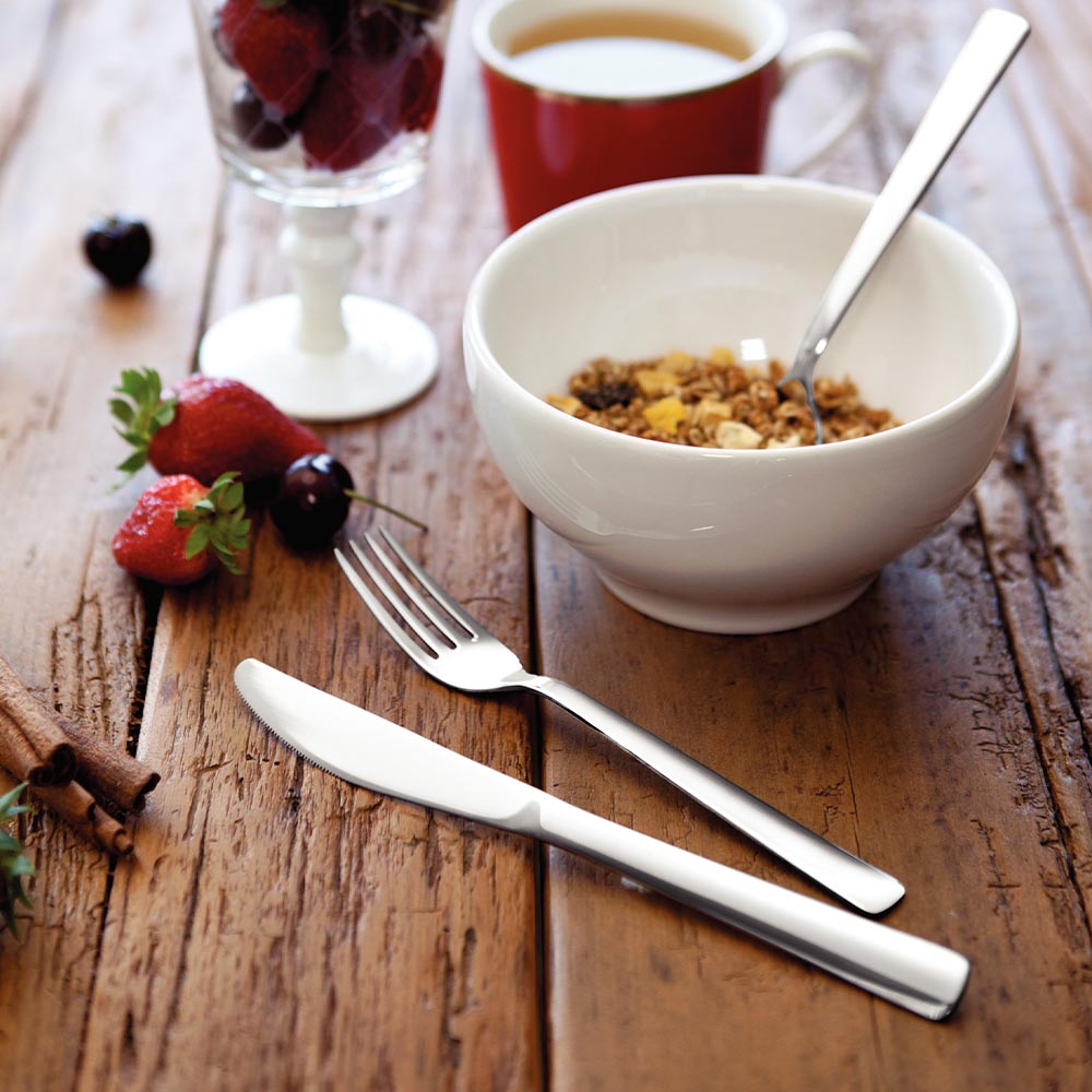 Tramontina Oslo Stainless Steel Flatware Set with High Glossy Finish - 24 Pieces