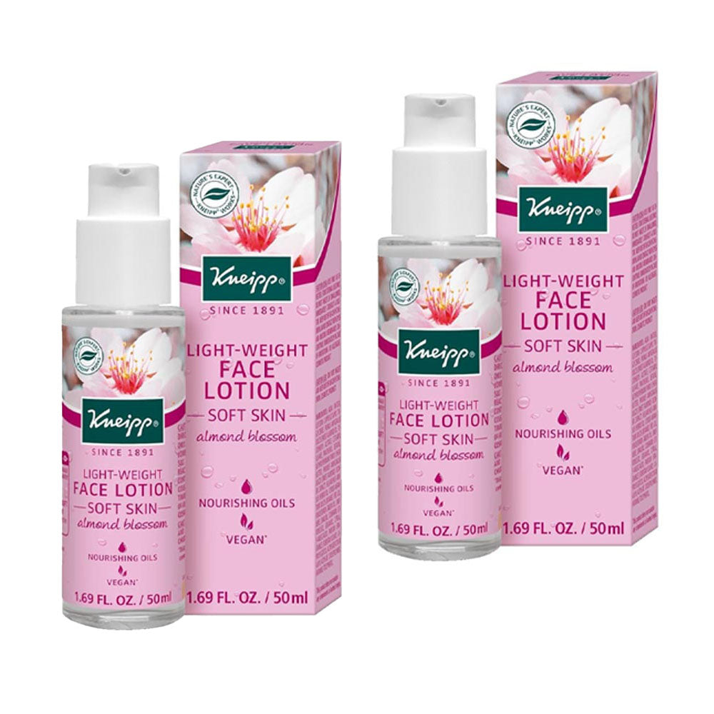 Kneipp Face Lotion Almond Blossom "Light-Weight Soft Skin" - 2x (50 ml)