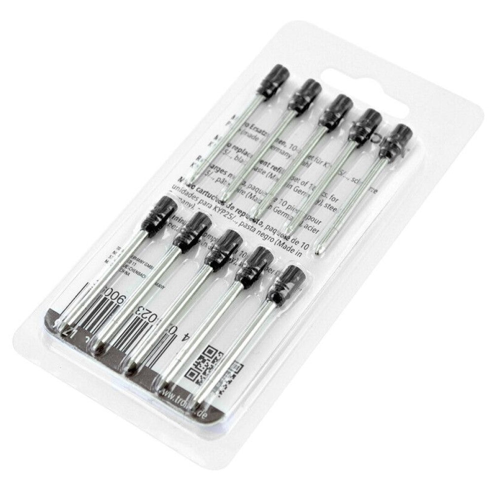 TROIKA Ink Refill: Mini 4cm Refill for TROIKA Micro Ballpoint Keyring Pens: Set of 10