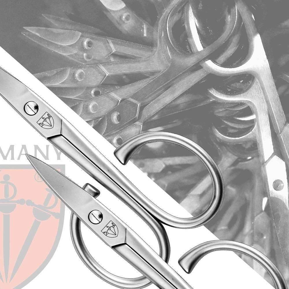 Kellermann 3 Swords Nail & Cuticle Scissors 2-in-1: INOX Stainless Steel AE 1930