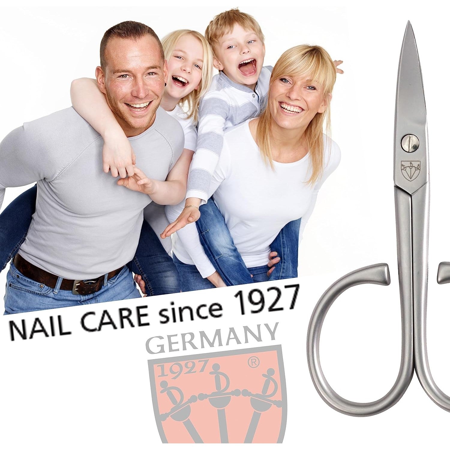 Kellermann 3 Swords Nail & Cuticle Scissors 2-in-1: INOX Stainless Steel AE 1930