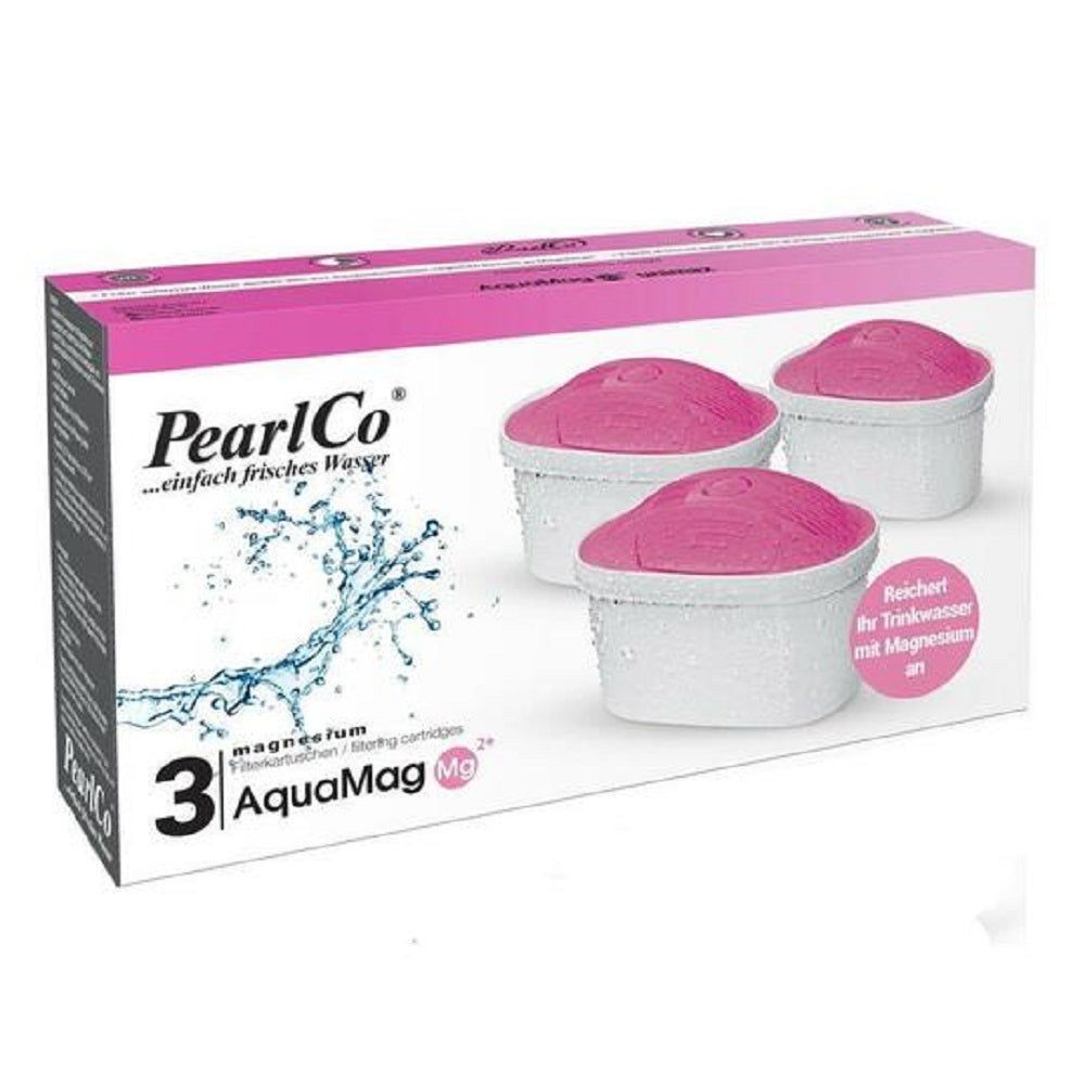 PearlCo Germany AQUAMAG Magnesium Rich Water Filter Cartridges UNIMAX: Set of 3