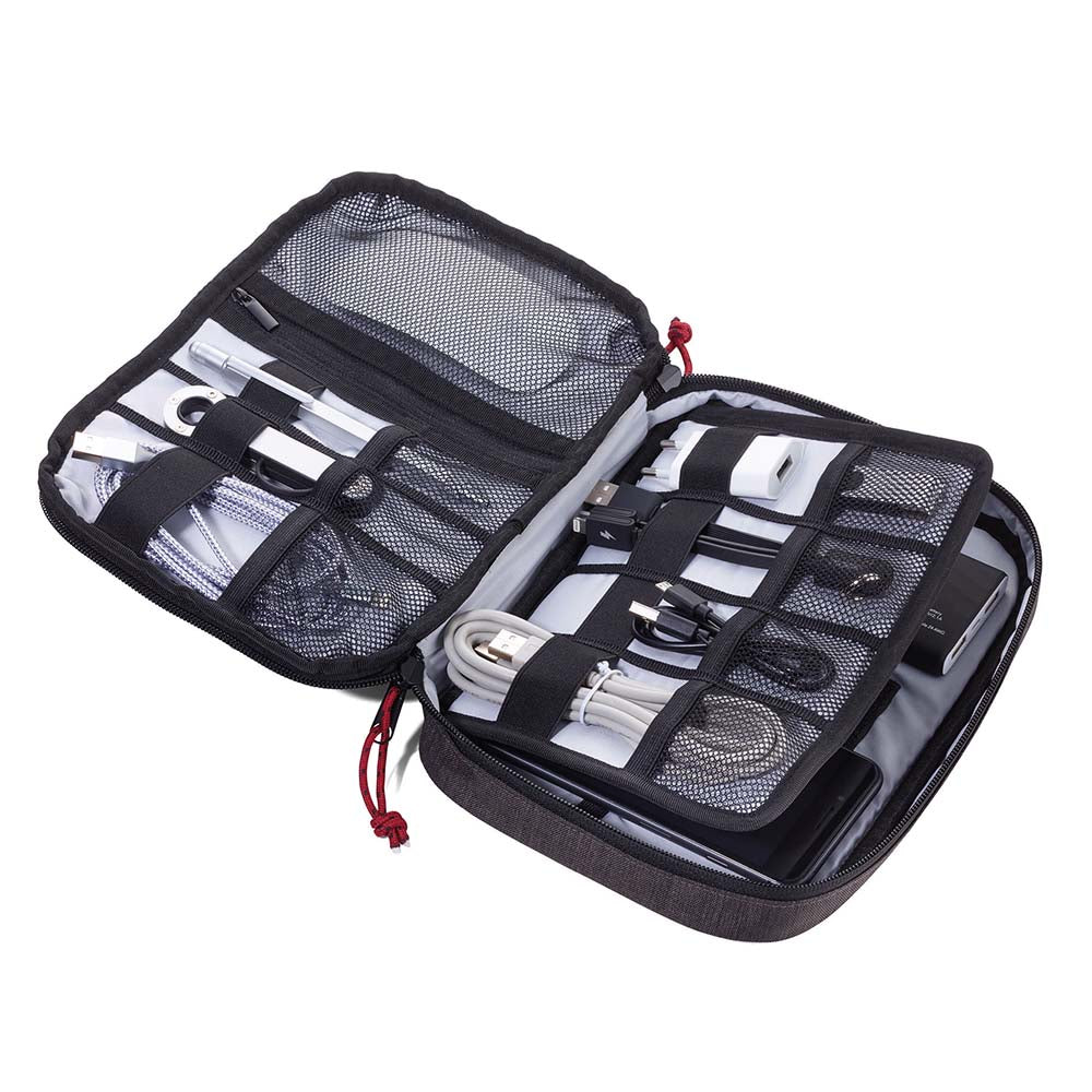 Demo - Troika Cable Bag for Electronic Accessories - Business Tech Pouch