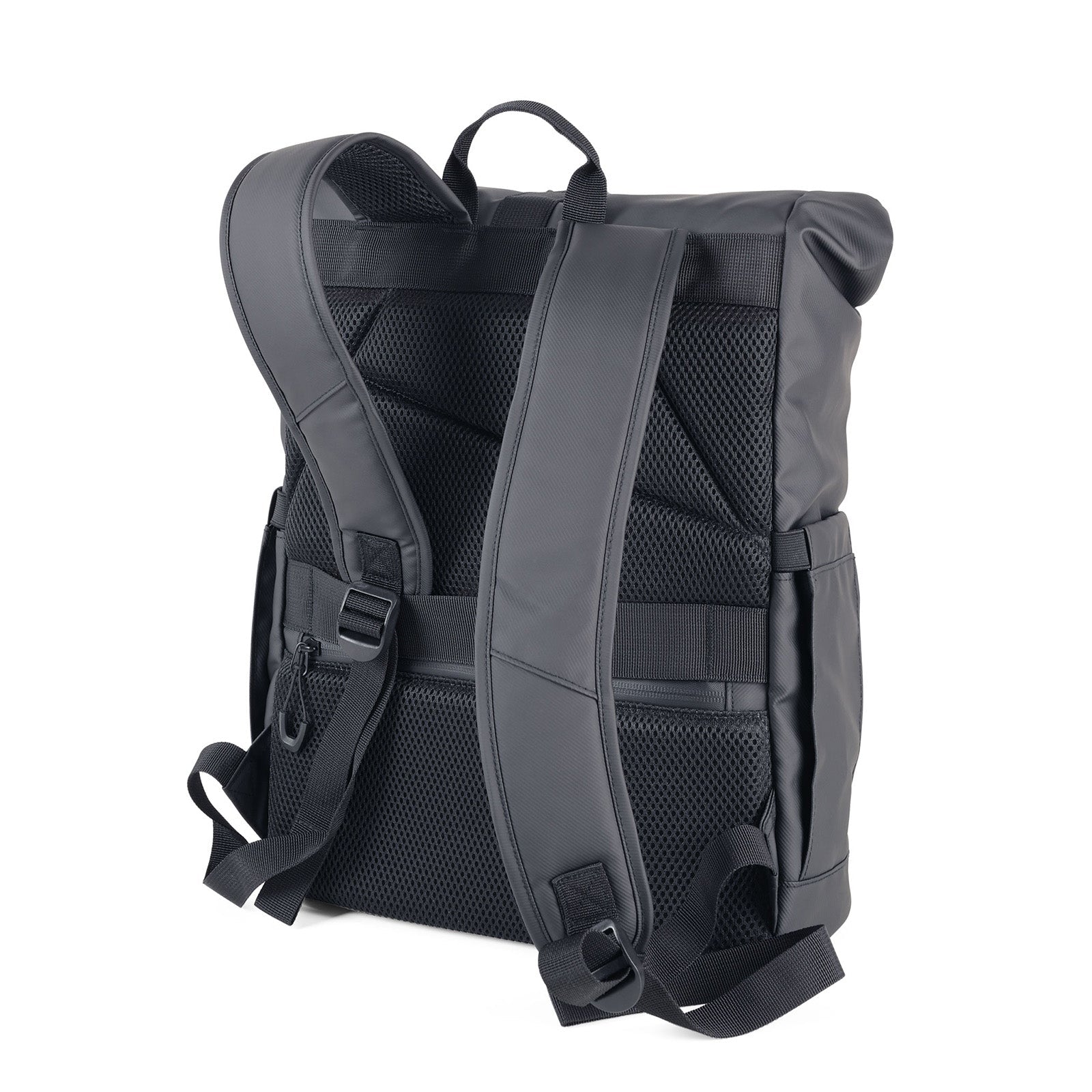 TROIKA Germany 17.5L Roll Top Backpack | AirTag Pocket | Trolley Loop