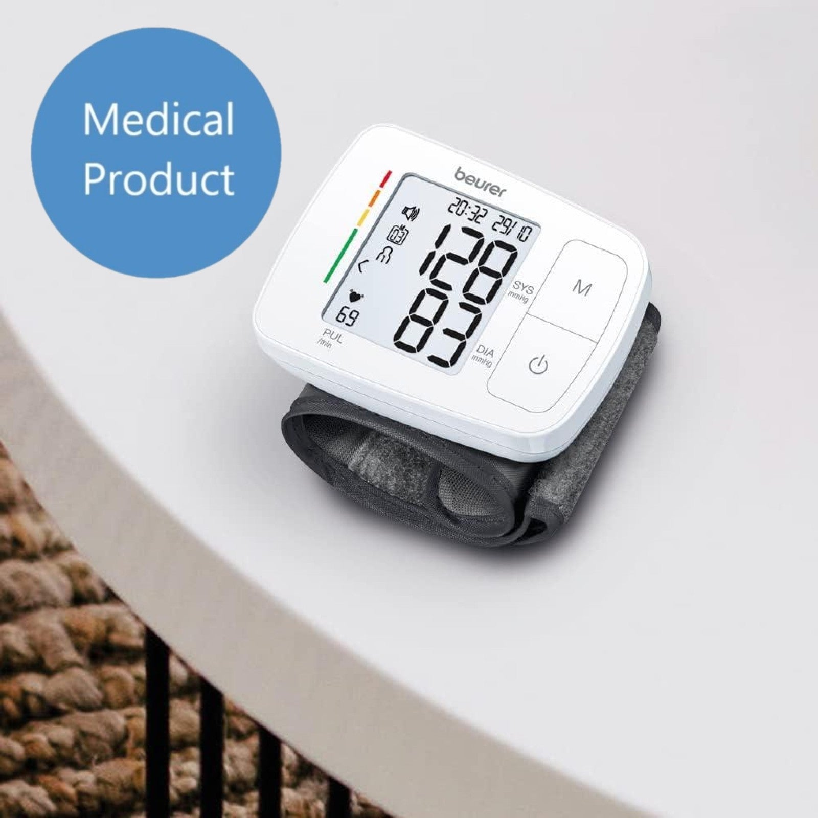 Beurer Germany BC 21 Speaking Wrist Blood Pressure Monitor with Arrhythmia Detection