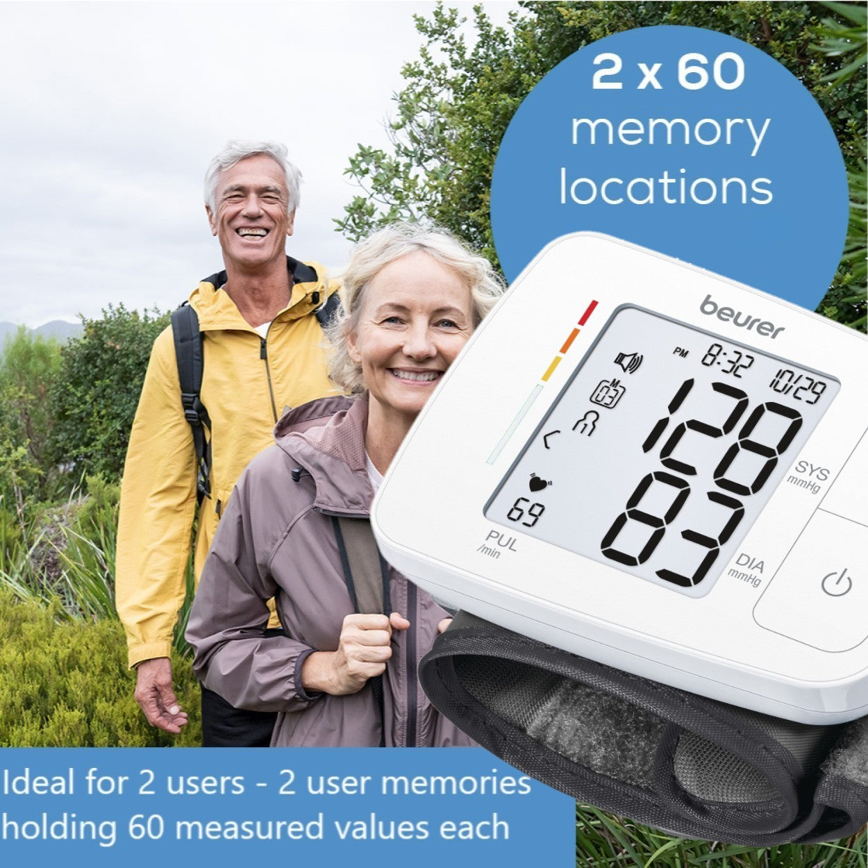 Beurer Germany BC 21 Speaking Wrist Blood Pressure Monitor with Arrhythmia Detection