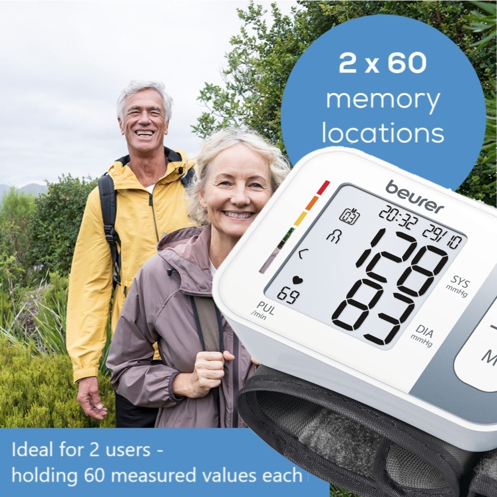 Beurer Germany Wrist Blood Pressure Monitor BC 28 Risk & Arrhythmia Alert