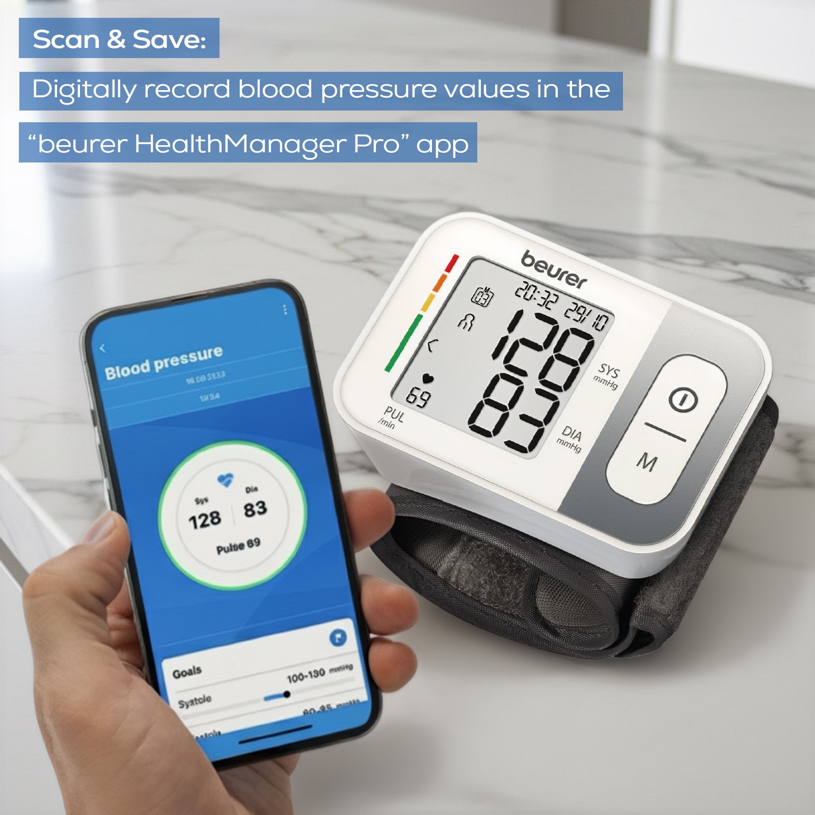 Beurer Germany Wrist Blood Pressure Monitor BC 28 Risk & Arrhythmia Alert