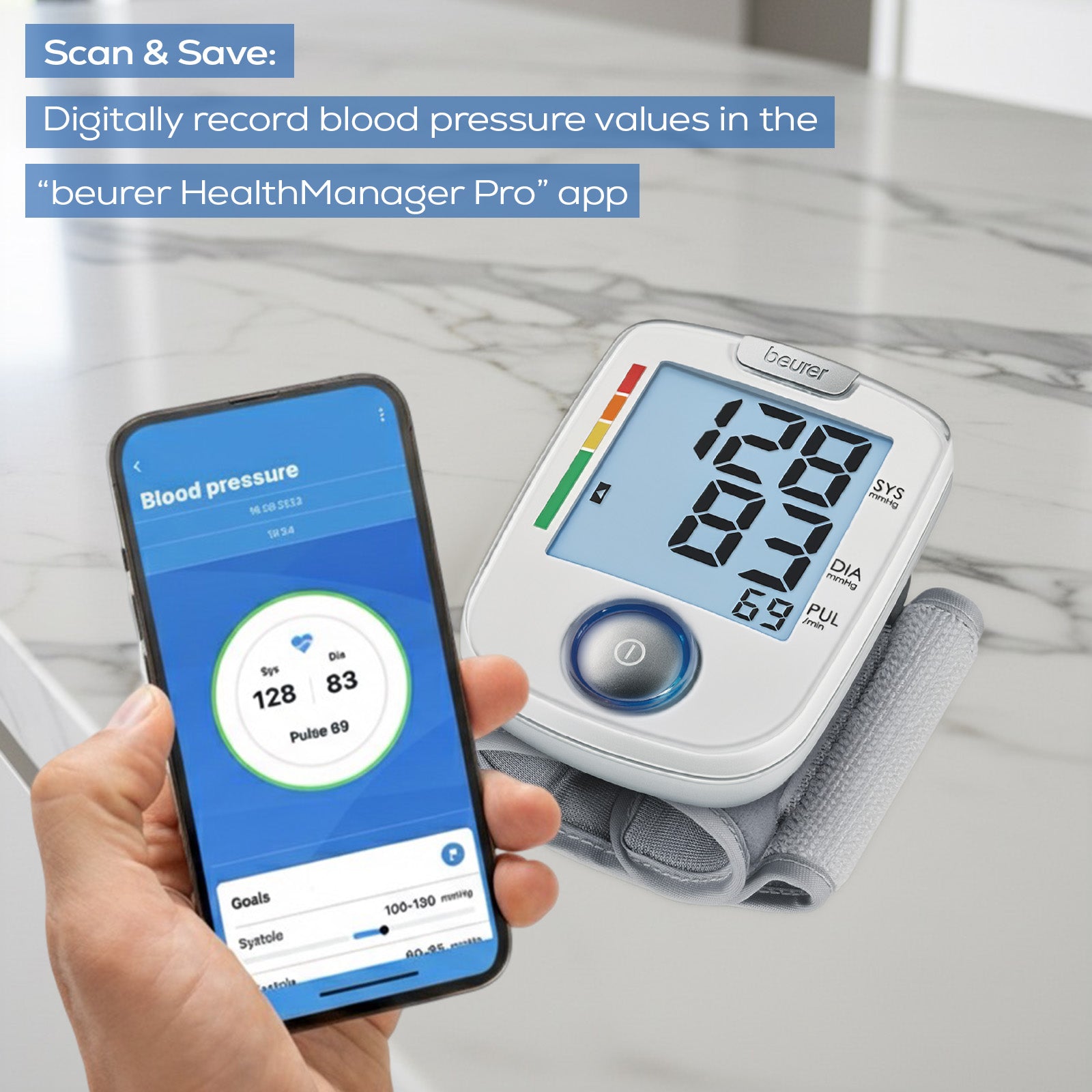 Beurer Germany BC 44 Wrist Blood Pressure Monitor Risk & Arrhythmia Alerts
