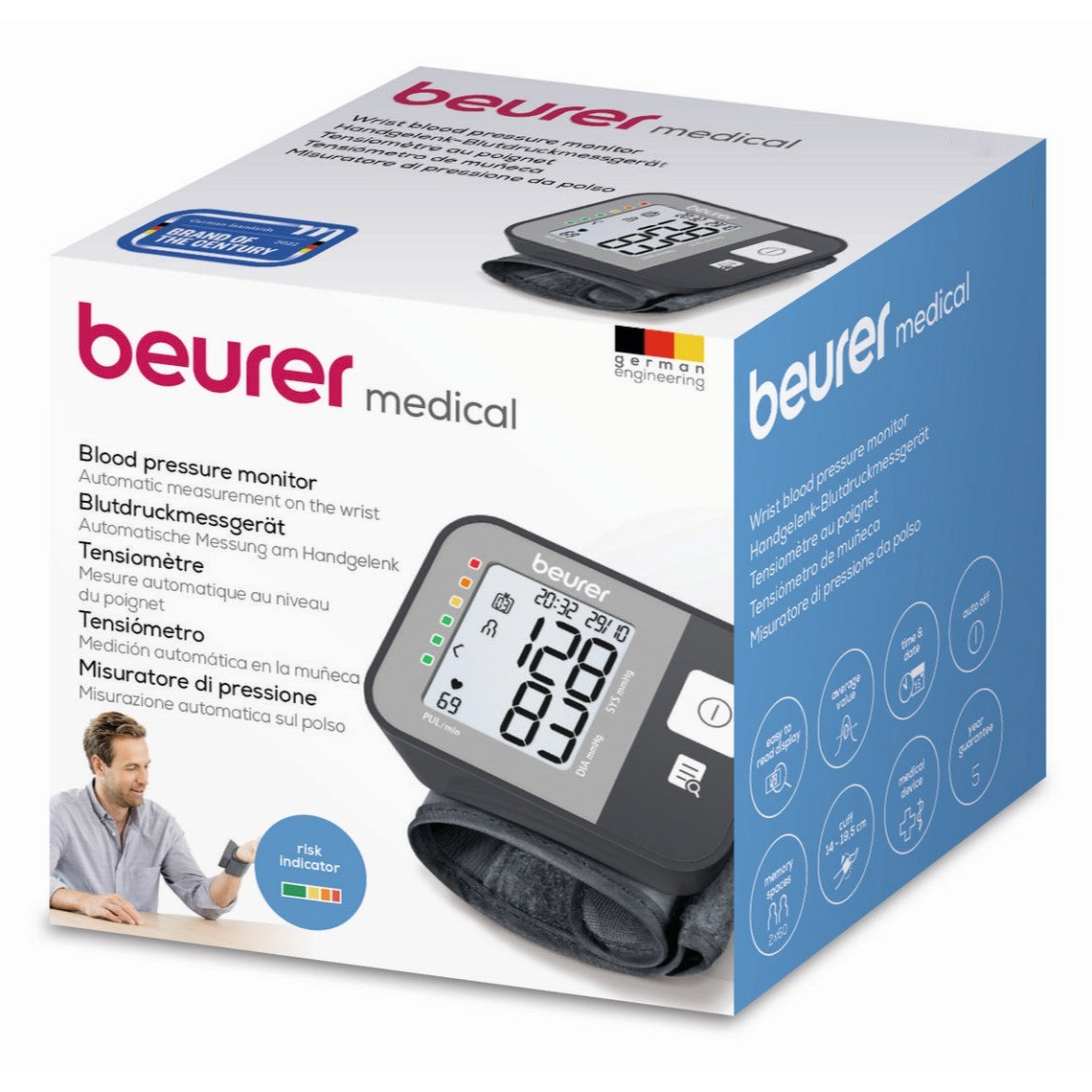 Beurer BC 27 Wrist Blood Pressure Monitor with Risk & Arrhythmia Detection
