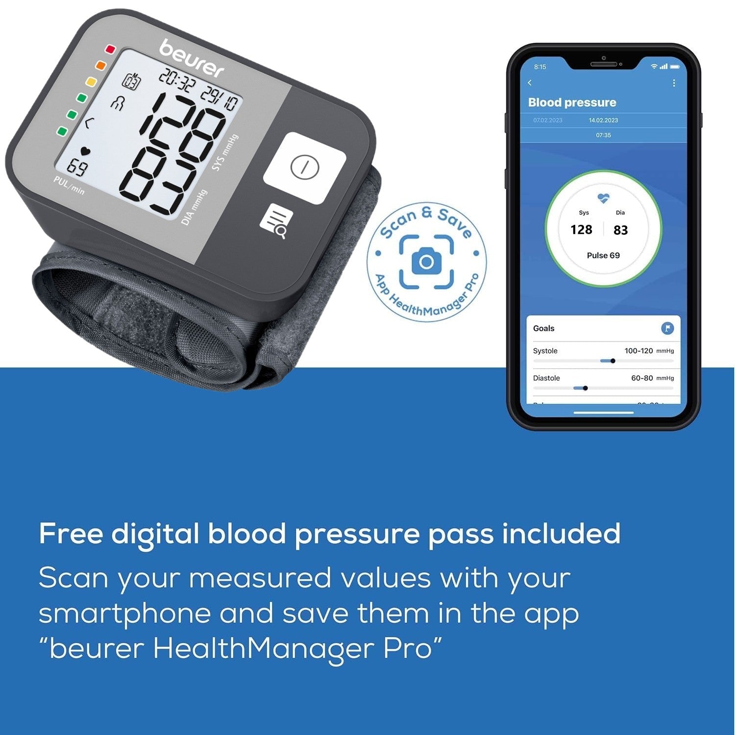 Beurer BC 27 Wrist Blood Pressure Monitor with Risk & Arrhythmia Detection