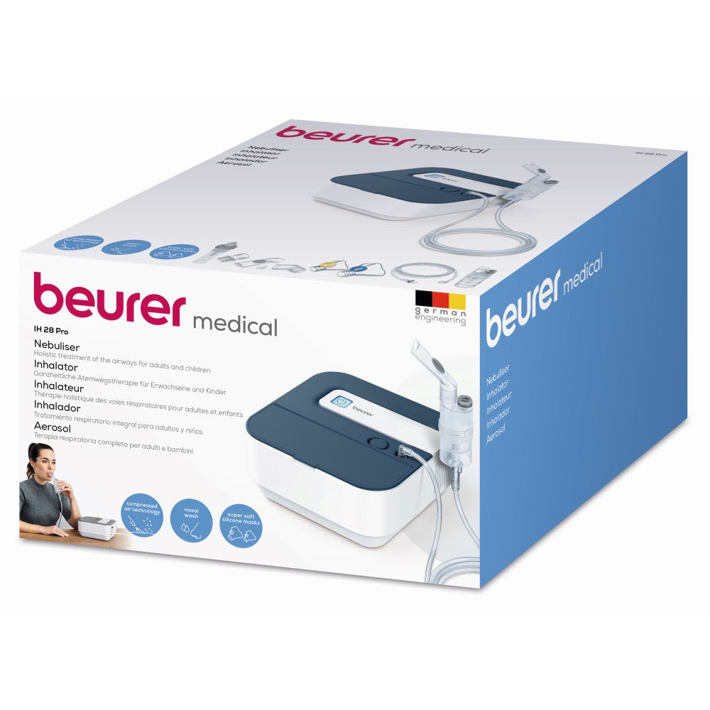 Beurer Nebuliser: With Adult & Child Accessories and Nasal Douche IH 28 PRO