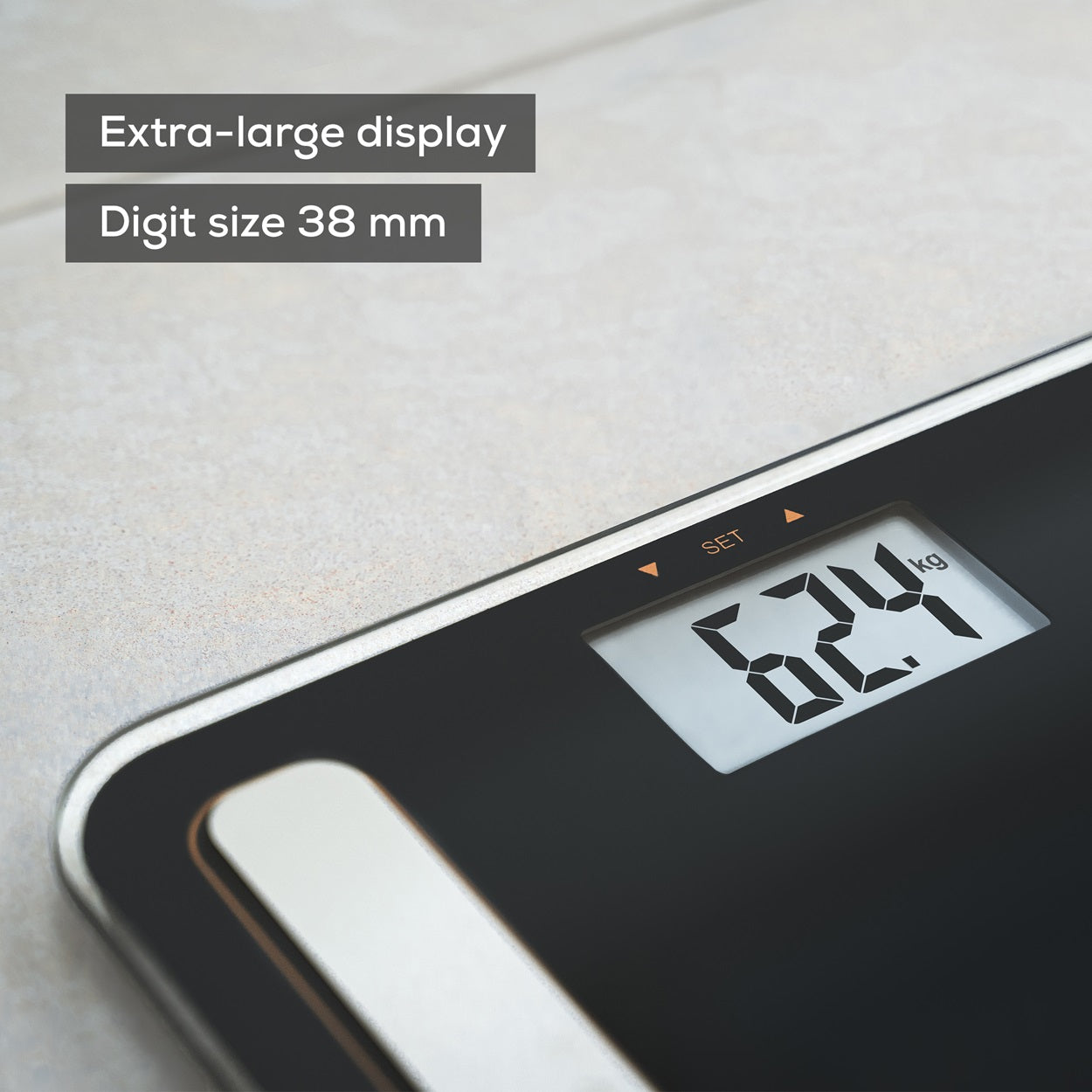 Demo - Beurer BF 183 Diagnostic BMI Glass Bodyweight Scale - Limited Black & Bronze Edition