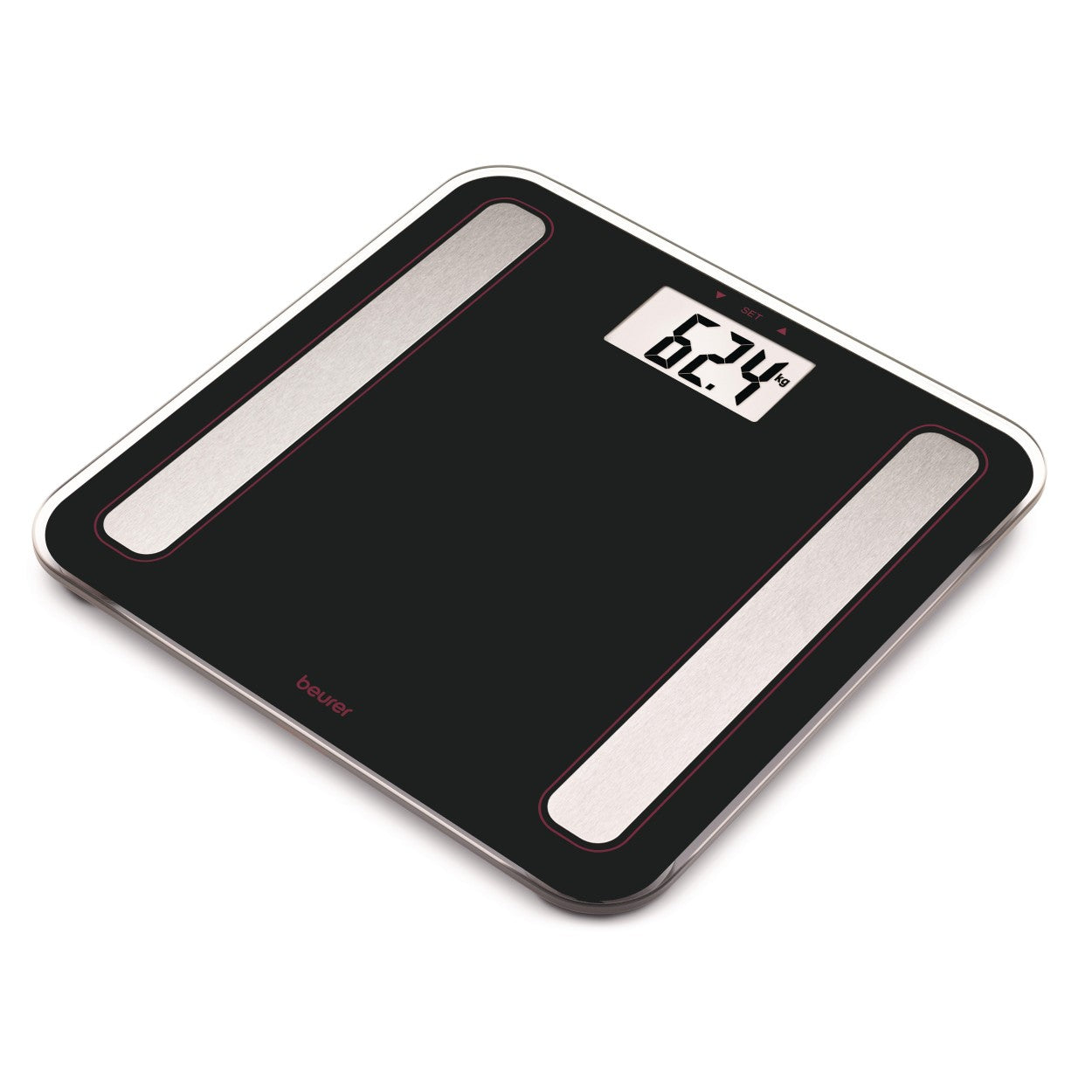 Beurer BF 183 LE25 Diagnostic Bathroom Scale: Weight, Body Fat, Body Water, Muscle Percentage, BMI, Visceral Fat & Metabolic Age