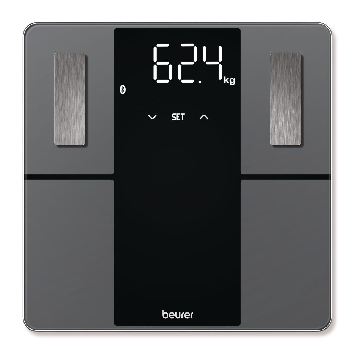 Beurer BF 500 Diagnostic Digital Scale | BMI Scale | Body Fat Scale with Bluetooth & App in Super Black