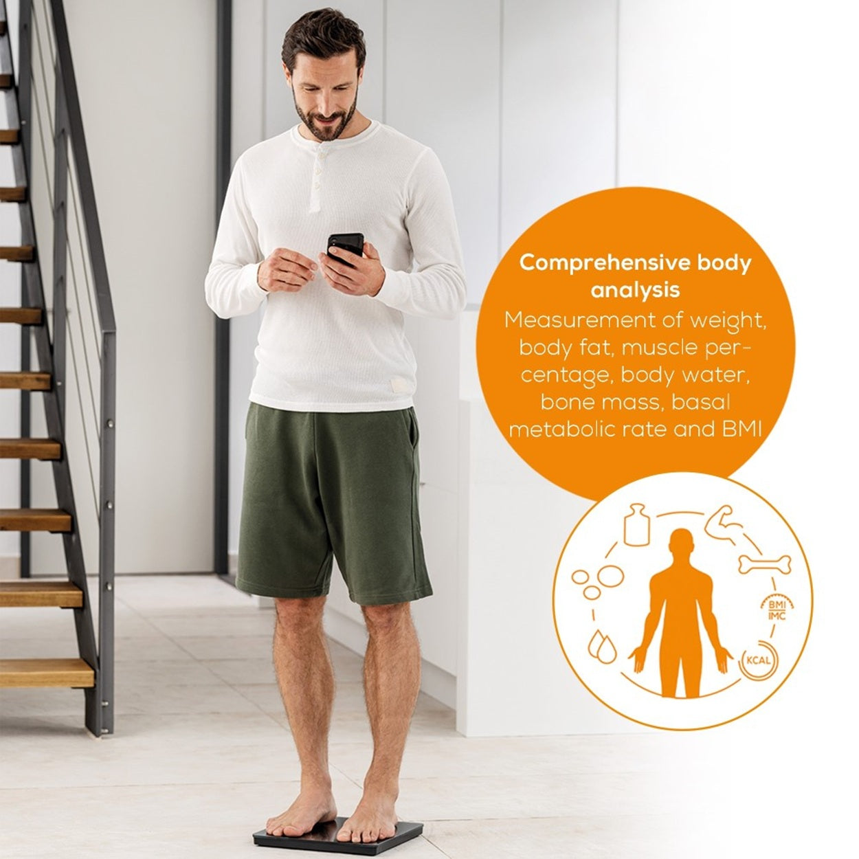 Beurer Diagnostic Scale BF 880 WIFI + App | BMI, Body Fat, Muscle Ratio, Weight & More