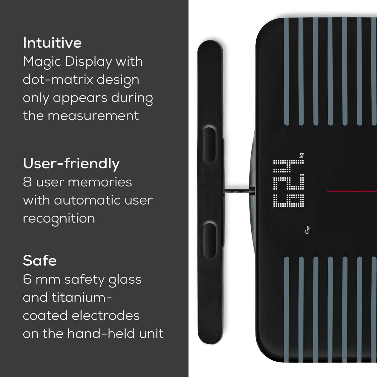 Beurer Germany WIFI Diagnostic Bathroom Scale with Full-Body Analysis on 25 Metrics | BF 990