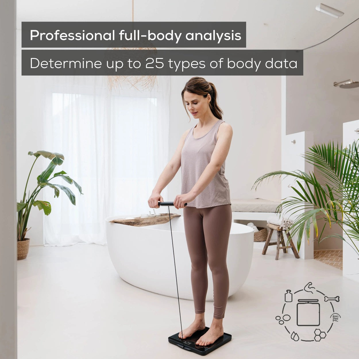 Beurer Germany WIFI Diagnostic Bathroom Scale with Full-Body Analysis on 25 Metrics | BF 990