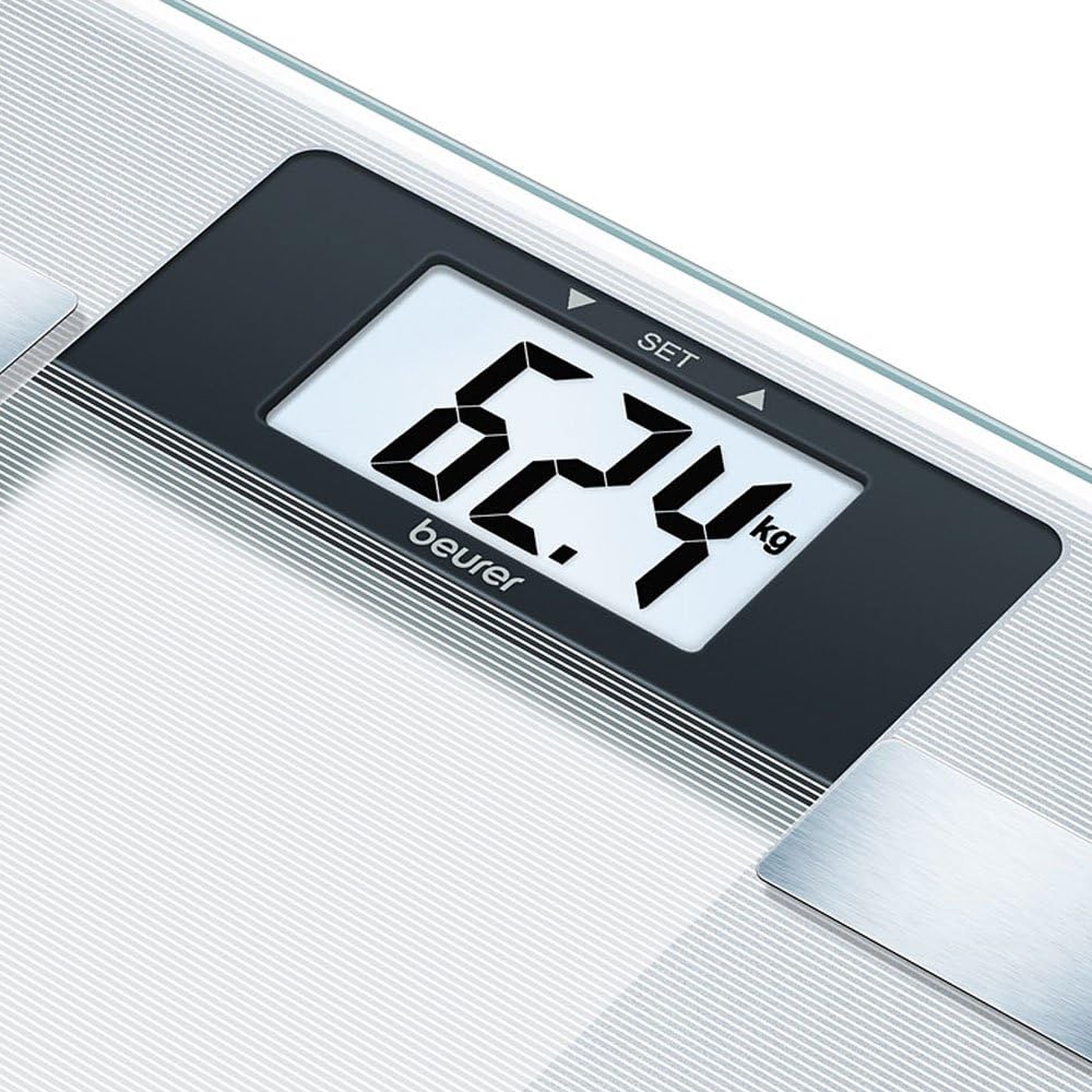 Beurer Diagnostic Bathroom Scale | BG 13 | Measures Weight, Fat, Water, Muscle & BMI