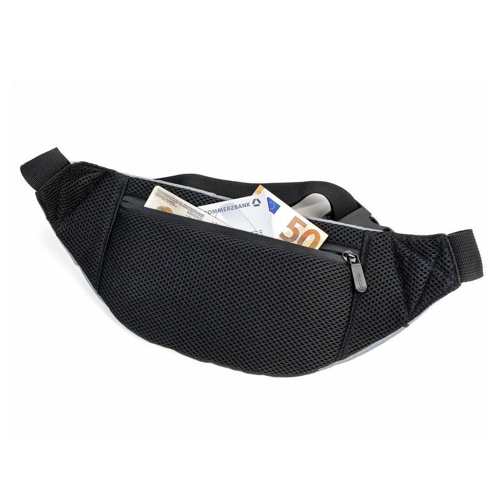 Troika Belt Bag for Wear Over Chest, Back or Waist - Reflective Moon Bag