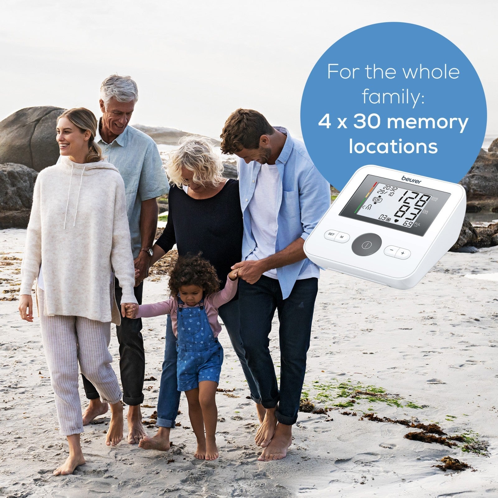 Beurer Germany BM 27 Upper Arm Blood Pressure Monitor | Clinically Accurate | Arrhythmia & Risk Alerts