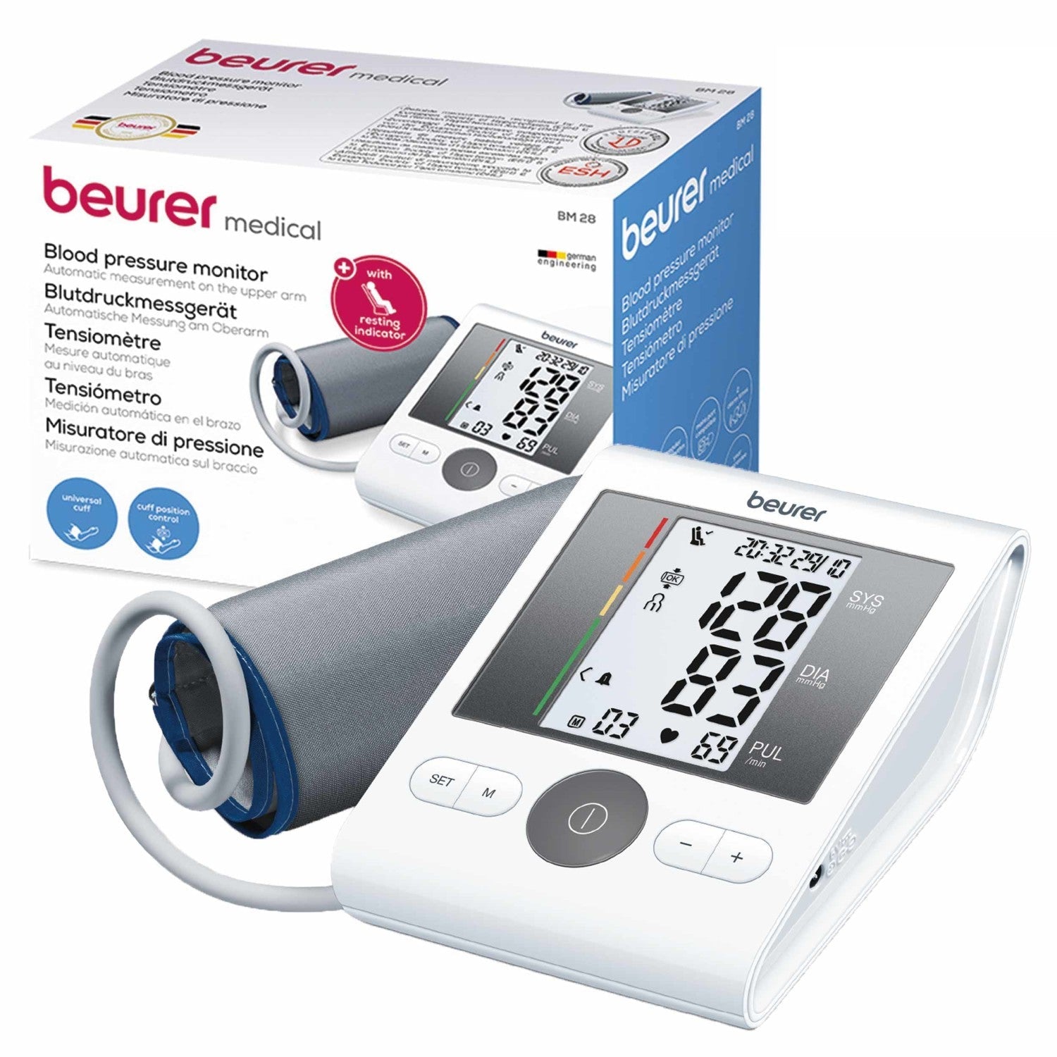 Beurer BM 28 Upper Arm Blood Pressure Monitor with Technology to Ensure Proven Accuracy