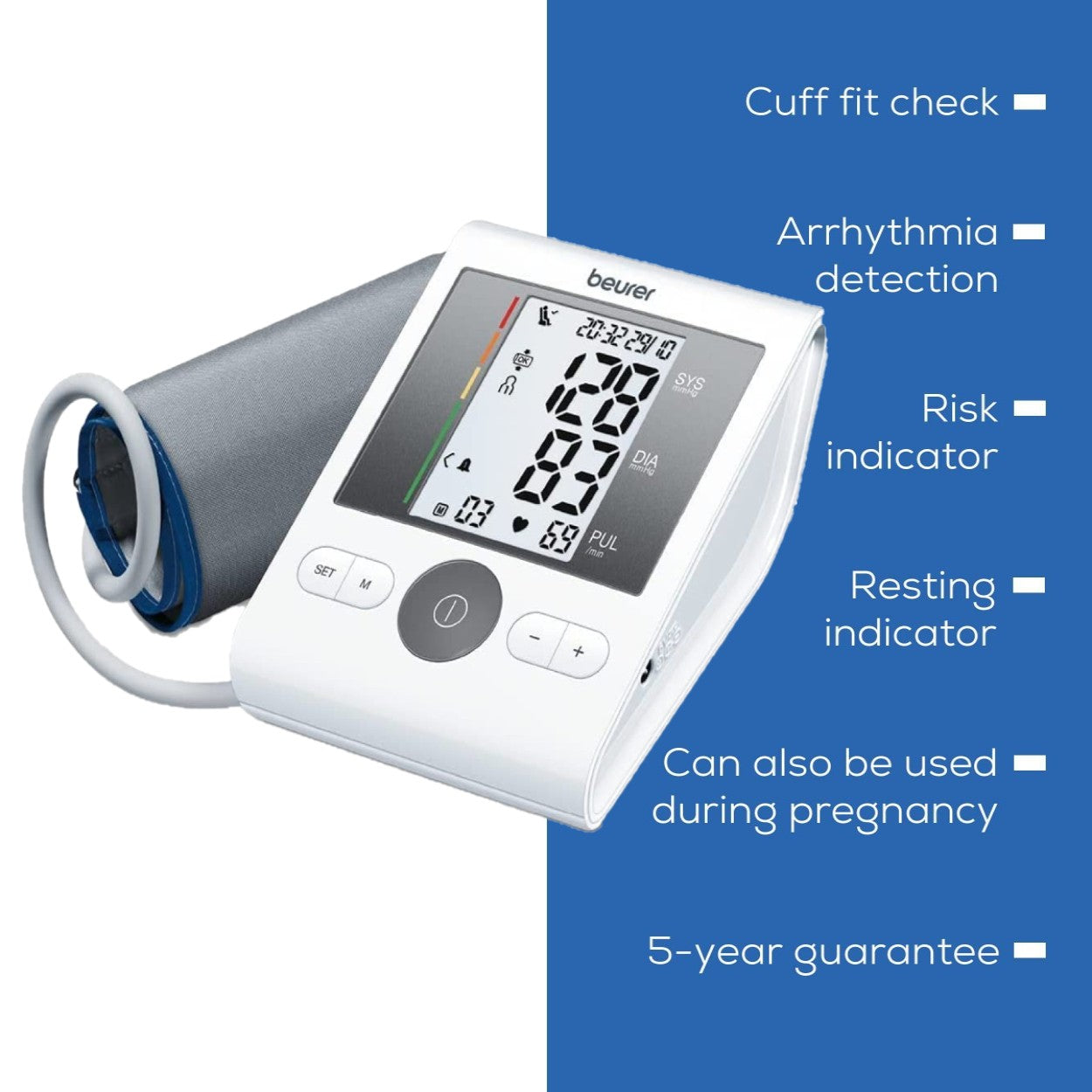 Beurer BM 28 Upper Arm Blood Pressure Monitor with Technology to Ensure Proven Accuracy