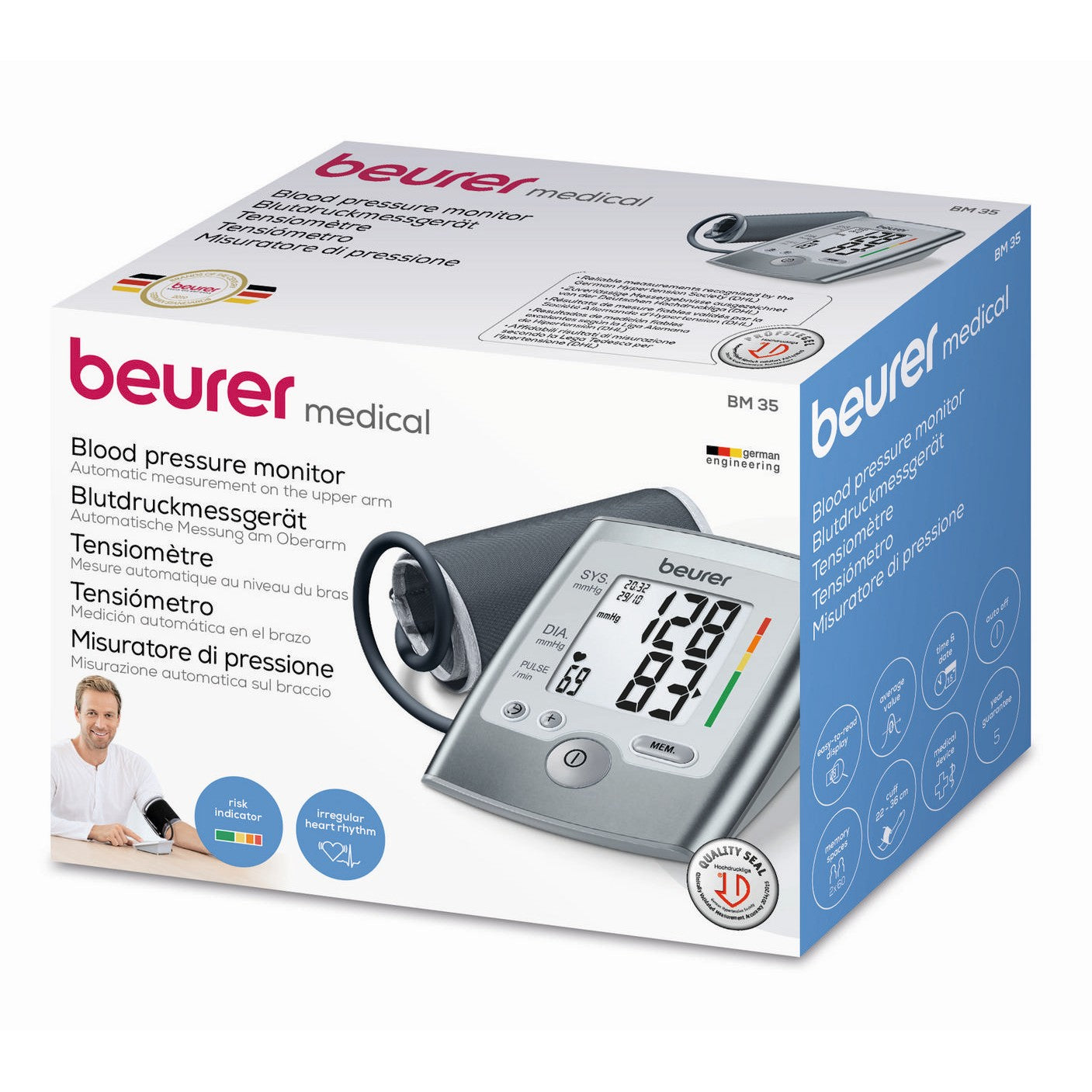 Beurer BM 35 Upper Arm Blood Pressure Monitor with Arrhythmia Detection