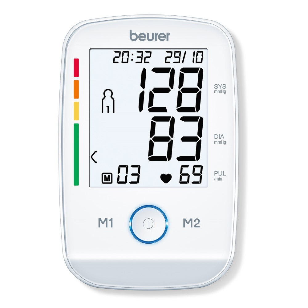 Beurer Germany BM 45 Upper Arm Blood Pressure Monitor | XL Illuminated Display | Touch Sensor Buttons