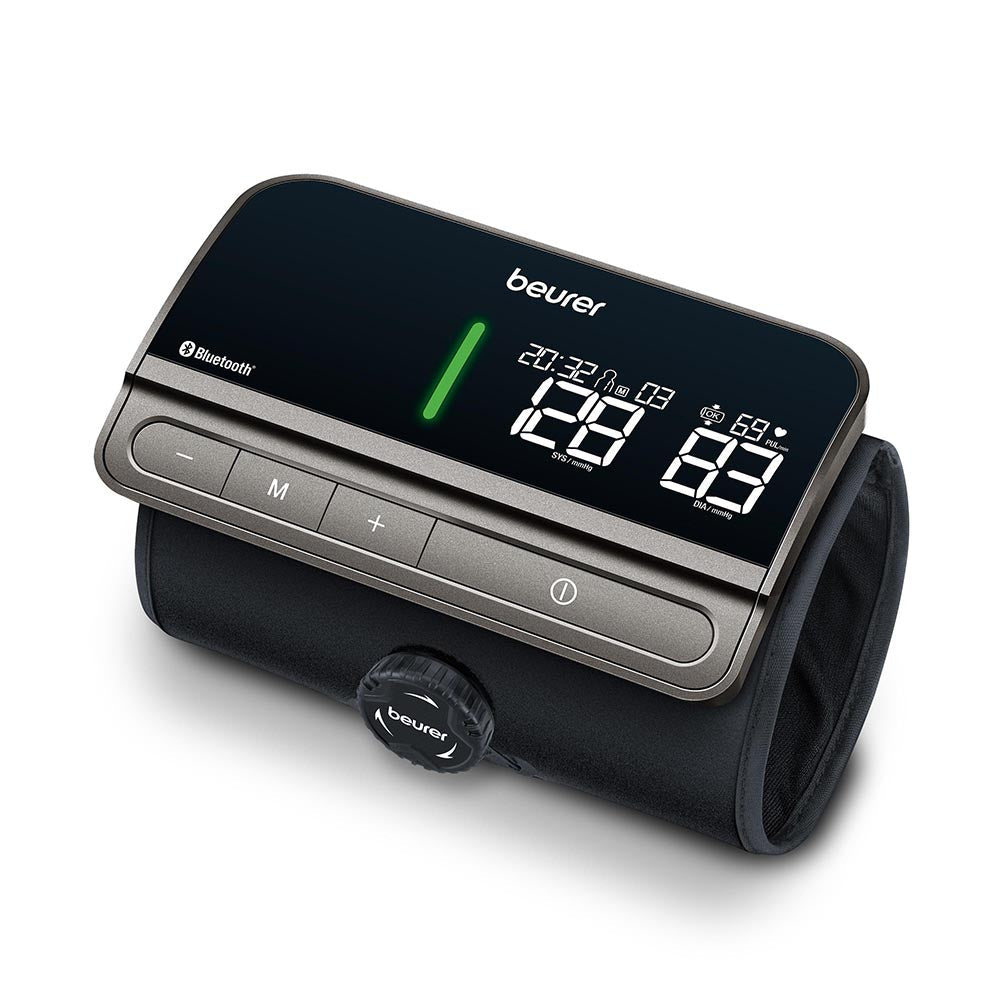 Beurer BM 81 Blood Pressure Monitor: EasyLock Integrated Upper Arm Cuff & Monitor